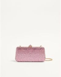 Valentino Garavani - Minaudiere Carry Secrets Con Strass Donna - Lyst