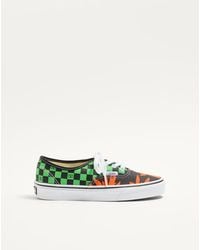 Valentino Garavani - And Vans Low-Top Fabric Trainer With Vlogo Checkerboard Print And Tropical Leaves Print - Lyst