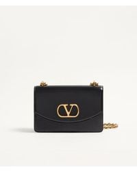 Valentino Garavani - Sac Porté Épaule Vain En Cuir De Veau Brillant Femme - Lyst