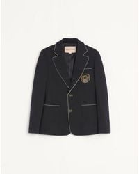 Valentino - ヴァレンティノパッチ ウール シングルブレスト ジャケット - Lyst