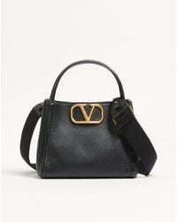 Valentino Garavani - Sac À Main Moyen Alltime En Cuir De Veau Grainé Femme - Lyst