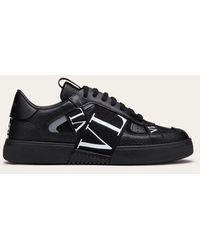 Valentino Garavani - Low-Top Calfskin Vl7N Sneaker With Bands - Lyst