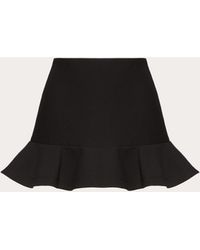 Valentino Falda de crêpe couture - Negro