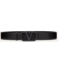 Valentino Garavani - Vlogo Signature Calfskin Belt - Lyst