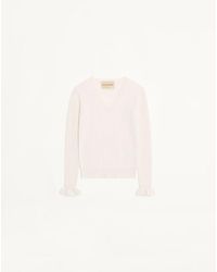 Valentino - Embroidered Cashmere Jumper - Lyst