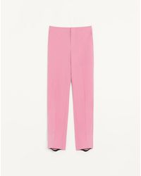 Valentino - Wool Trousers With Detachable Stirrups - Lyst