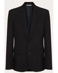 Valentino - Single-breasted Wool Jacket With All-over Toile Iconographe Pattern - Lyst