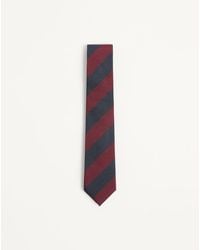 Valentino Garavani - Valentie Jacquard Regimental Silk Tie - Lyst