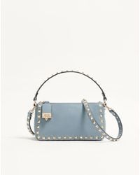 Valentino Garavani - Small Rockstud Grainy Calfskin Crossbody Bag - Lyst