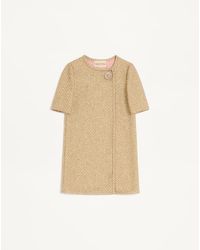 Valentino - Short Canestrello Lurex Tweed Dress - Lyst