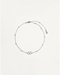 Valentino Garavani - Mini Vlogo Signature Necklace - Lyst