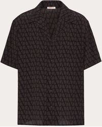Valentino - All-over Toile Iconographe Print Short Sleeve Shirt - Lyst