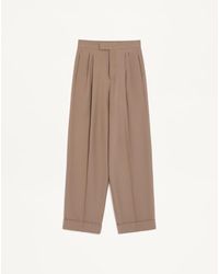 Valentino - Cuffed Wool Trousers - Lyst