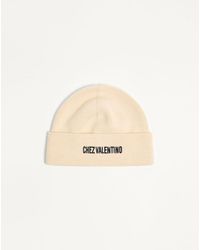 Valentino Garavani - Chez Knitted Wool Beanie - Lyst