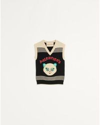 Valentino - Le Chat De La Maison Embroidered Gilet - Lyst
