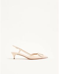 Valentino Garavani - Vlogo Signature Patent Leather Slingback Pump 40Mm 35.5 - Lyst