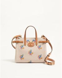 Valentino Garavani - Antibes Small Canvas Shopping Bag With Embroidery - Lyst