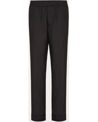 Valentino Silk Pajama Pants - Black