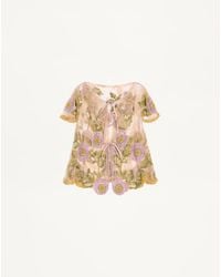 Valentino - Embroidered Lace Shirt - Lyst