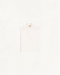 Valentino - Embroidered Poplin Shirt 36 - Lyst