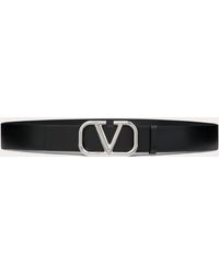 Valentino Garavani - Vlogo Signature Calfskin Belt 40 Mm - Lyst