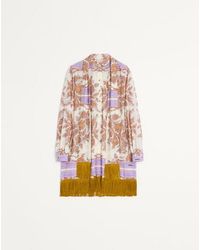 Valentino - ヴォヤージュ イマジネール モスリン ショートドレス 女性 マルチカラー - Lyst