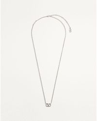 Valentino Garavani - Vlogo Signature Metal Necklace - Lyst