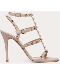 valentino rockstud t strap sandal poudre