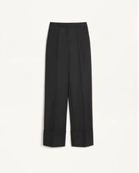 Valentino - Virgin Wool Trousers 36 - Lyst