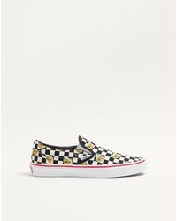 Valentino Garavani - ヴァレンティノ ガラヴァーニ X Vans ル シャ デ ラ メゾン プリント & Vロゴ チェッカーボードプリントファブリック スリッポンスニーカー - Lyst