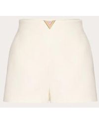 Valentino - SHORTS CREPE COUTURE - Lyst