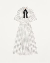 Valentino - Poplin Plusdepois Print Midi Dress 40 - Lyst