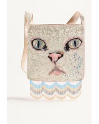 Valentino Garavani - Le Chat De La Maison Embroidered Shoulder Bag With Fringes - Lyst
