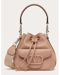 Valentino Garavani - Locò Calfskin Bucket Bag - Lyst