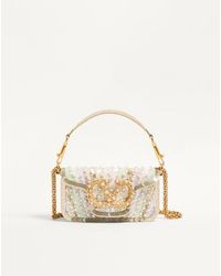 Valentino Garavani - Borsa Piccola A Spalla Locò Ricamata Con Logo Gioiello Donna - Lyst