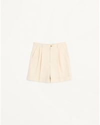 Valentino - Cotton Canvas Cuffed Bermuda Shorts 44 - Lyst