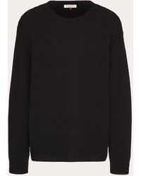 Valentino - Cashmere Crewneck Sweater With Stud - Lyst