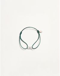 Valentino Garavani - Armband Vlogo Signature Aus Baumwolle Mann - Lyst