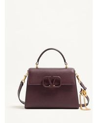 Valentino Garavani - Small Vsling Grainy Calfskin Handbag - Lyst