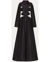 Valentino - Faille Evening Dress With Bow Details - Lyst