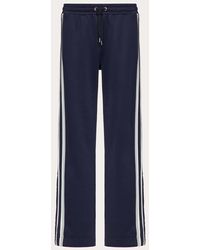 Valentino - Jersey Trousers With Vlogo Signature Patch - Lyst