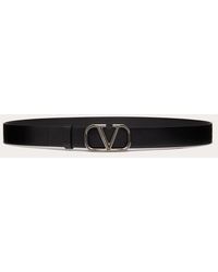 Valentino Garavani - Vlogo Signature Calfskin Belt 30 Mm - Lyst