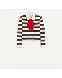 Valentino - Maxi Barré Cotton Satin Jacket 36 - Lyst
