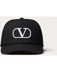 Valentino Garavani - Vlogo Signature Cotton Baseball Cap With Vlogo Embroidery - Lyst