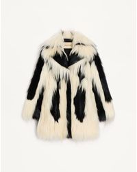 Valentino - Shearling Coat - Lyst