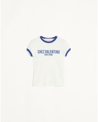 Valentino - Jersey Cotton T-Shirt - Lyst