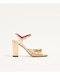 Valentino Garavani - Annet Laminated Nappa Sandal 90Mm 35 - Lyst