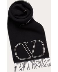 Valentino Garavani - Vlogo Signature Wool And Cashmere Scarf - Lyst
