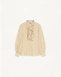 Valentino - Crepe De Chine Shirt With Plusdepois Print - Lyst