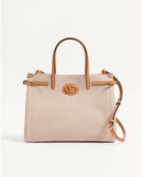 Valentino Garavani - Antibes Medium Canvas Shopping Bag - Lyst